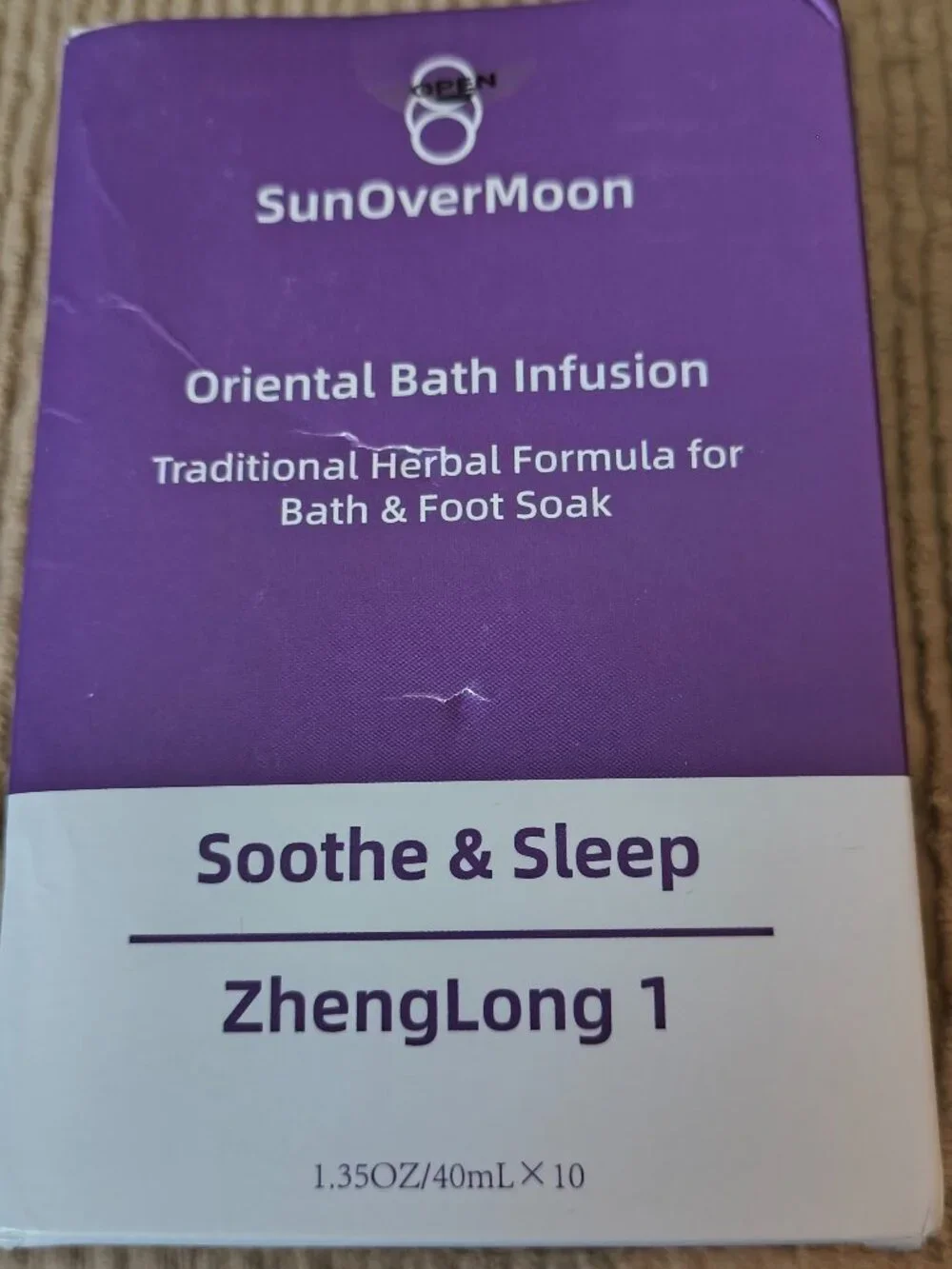SunOverMoon Oriental Bath Infusion Soothe & Sleep ZhengLong DEADSTOCK
